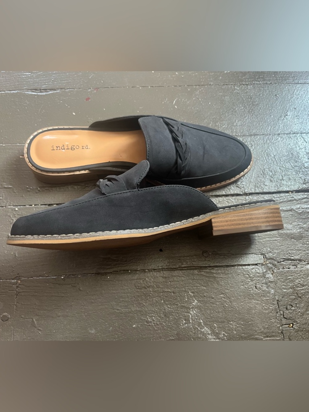 Indigo Black Men’s Braided Slip-On Loafer
